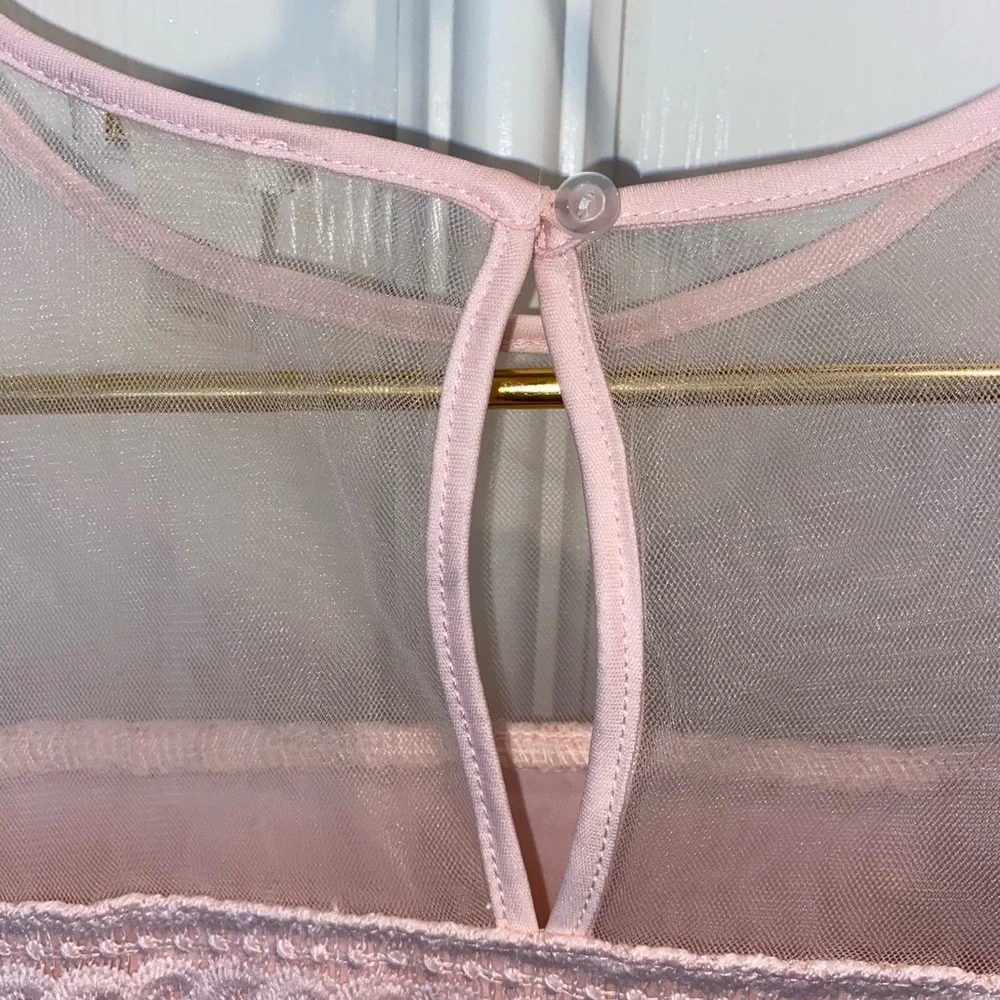 Forever 21 pink tulle ruffle dress size 13/14 - Picture 5 of 8